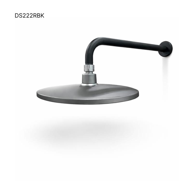 Head Shower Round & Arm Black- DS222R BK