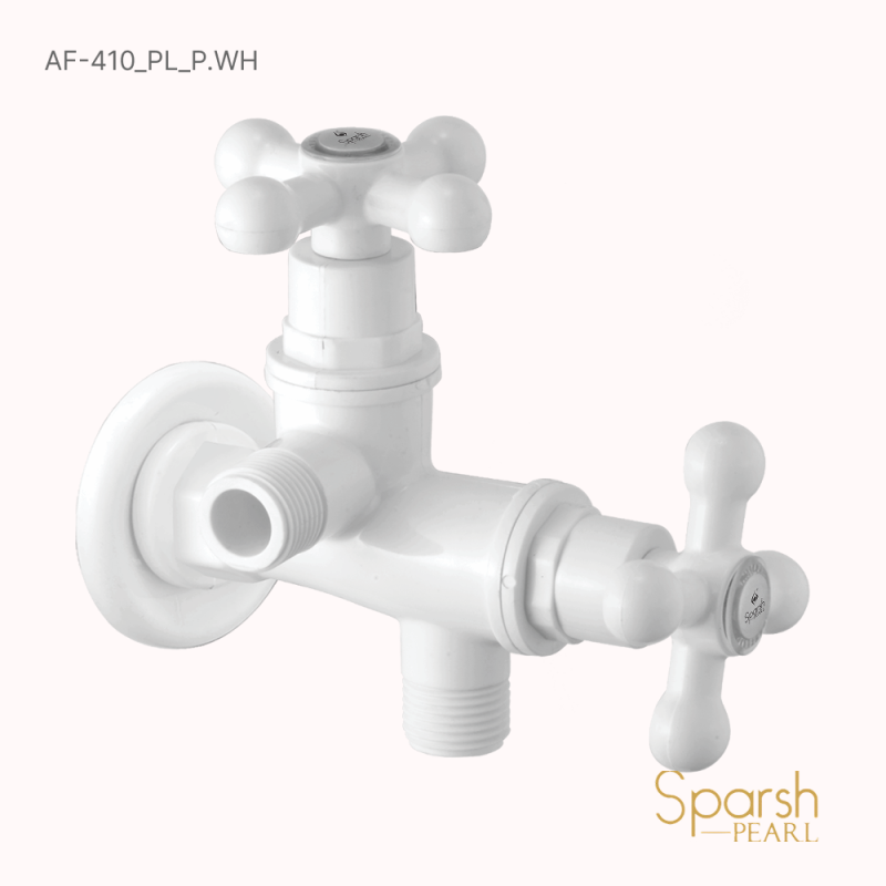alfa Two Way Angle Valve White - AF-410
