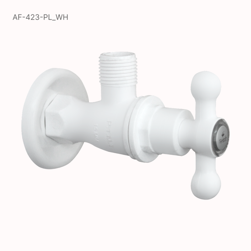 Alfa Angle Valve T Handle White - AF-423
